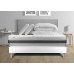 Pack prêt a dormir VITALSPRING RECOVER sommier Kit blanc