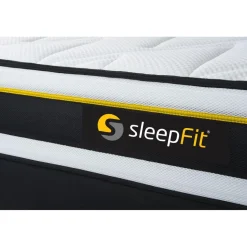 Pack sommier matelas SOFT 2 oreillers memoire de forme Couette Percale Blanc