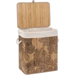 Panier à linge Blackflora en bambou