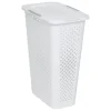 Panier à linge en plastique blanc 42L