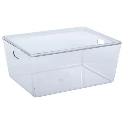 Panier a couvercle lisse transparent 14L