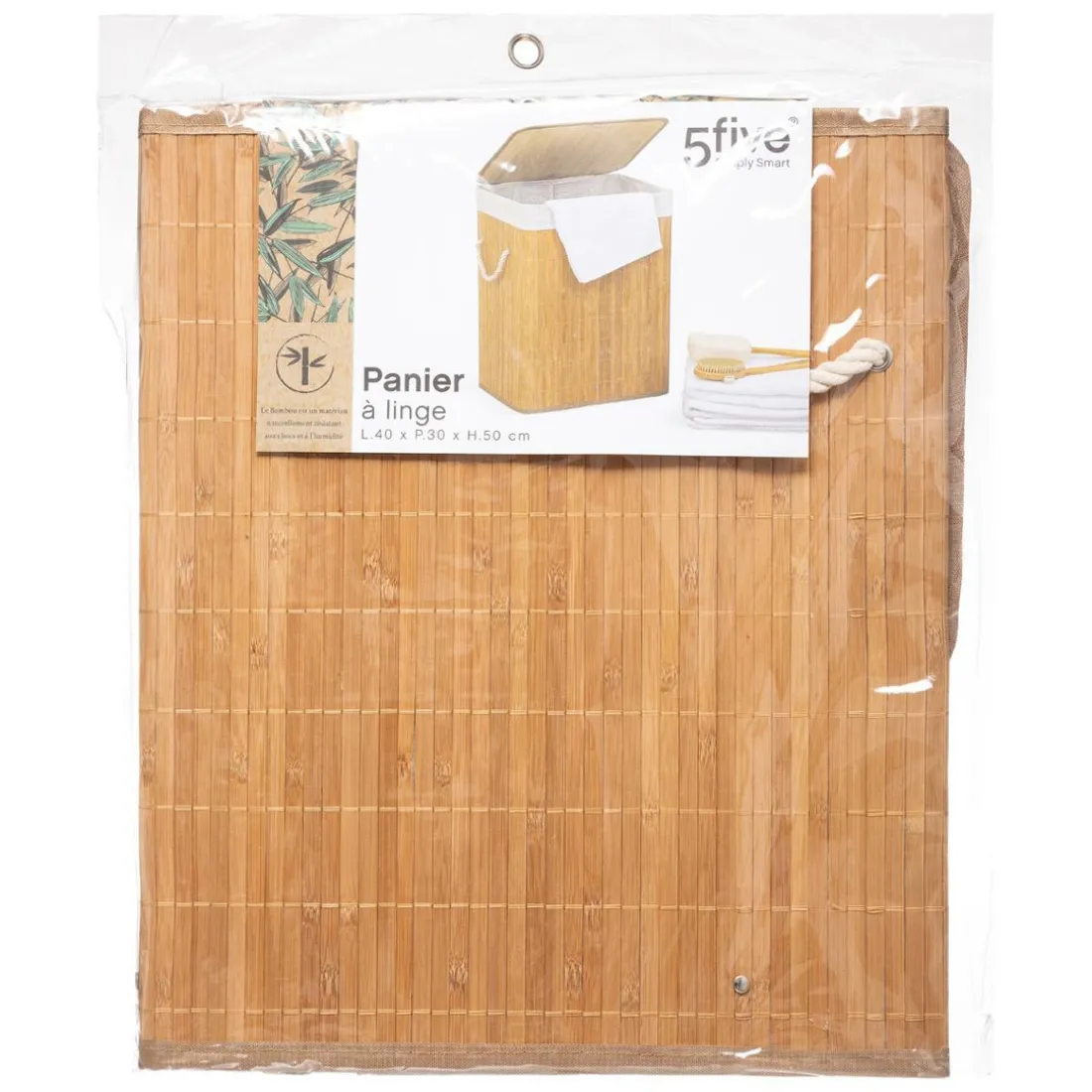 Panier Linge Bambou Naturel
