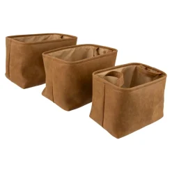 Paniers en simili cuir Romeo