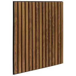 Panneau décoratif mural Colva bois-foncé