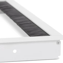 Passe-câbles 'SLOTI' en métal blanc pour bureau