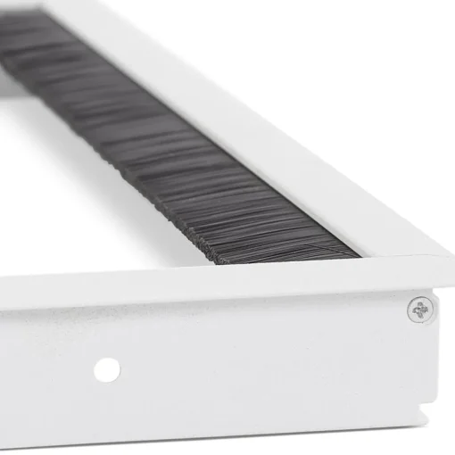 Passe-câbles 'SLOTI' en métal blanc pour bureau