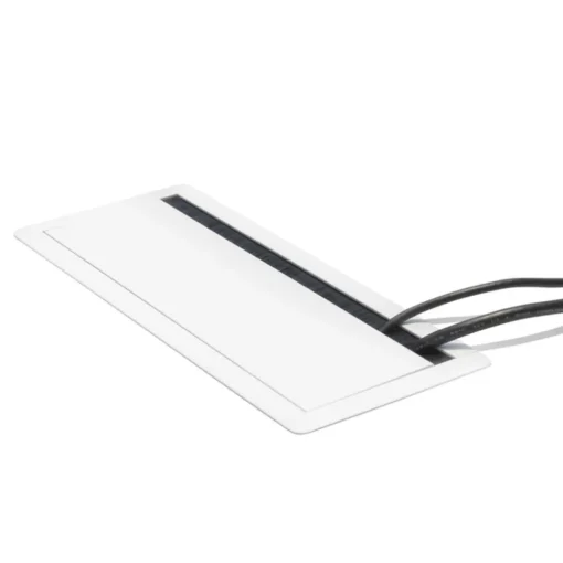 Passe-câbles 'SLOTI' en métal blanc pour bureau