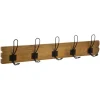 Patère 5 Crochets marron