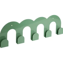 Patère Callista vert 5 crochets