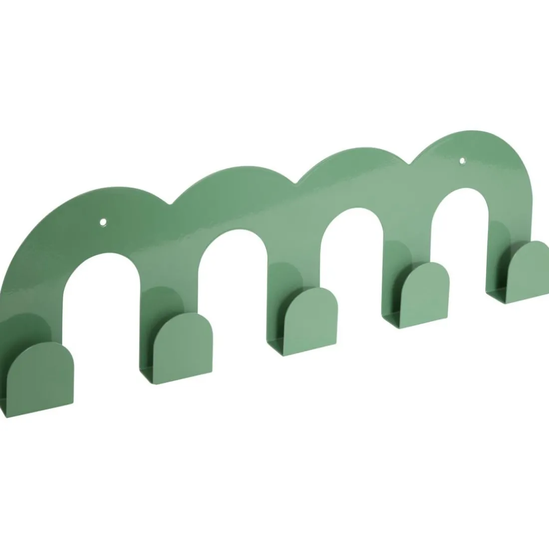 Patère Callista vert 5 crochets