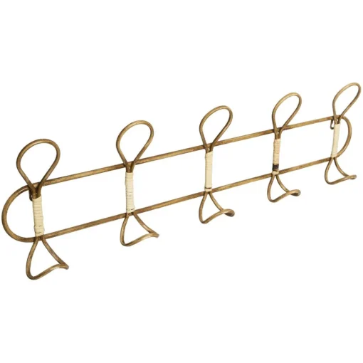 Patère Métal 5 Crochets beige