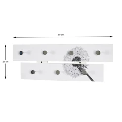 Patère murale à motif