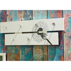 Patère murale à motif