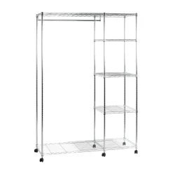 Penderie 4 niveaux sur roulettes