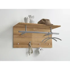 Penderie murale avec tringle et 4 crochets SPOT