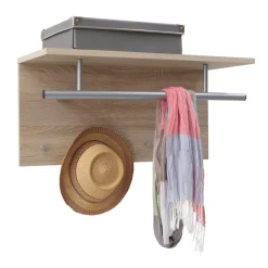 Penderie murale avec tringle et 4 crochets SPOT