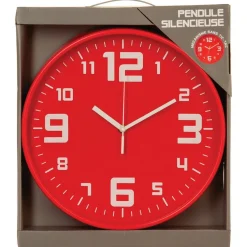 Pendule plastique D30 rouge