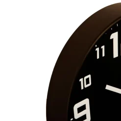 Pendule plastique silence noir D30