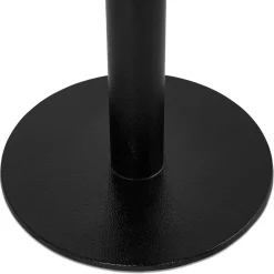 Petite table à diner 'BASTILLE' ronde en bois et fonte noire