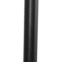 Petite table à diner 'LUCETTE' ronde en bois et fonte noire