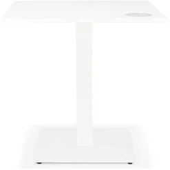 Petite table à diner 'MUFFIN' carrée blanche intérieur/extérieur