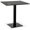 Petite table à diner 'MUFFIN' carrée noire intérieur/extérieur