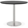 Petite table de bureau ou à diner ronde 'INDIANA' noire