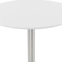 Petite table de bureau ou à diner ronde 'INDIANA' blanche