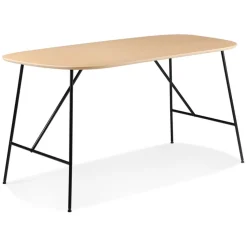 Petite table ou bureau 'FIONA' en bois finition Chêne naturel