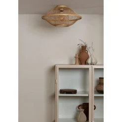 Plafonnier Maui bambou abat-jour naturel