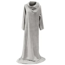 Plaid A Manches Gris 140x180cm