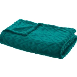 Plaid 3D LOSAN Bleu Canard 125x150