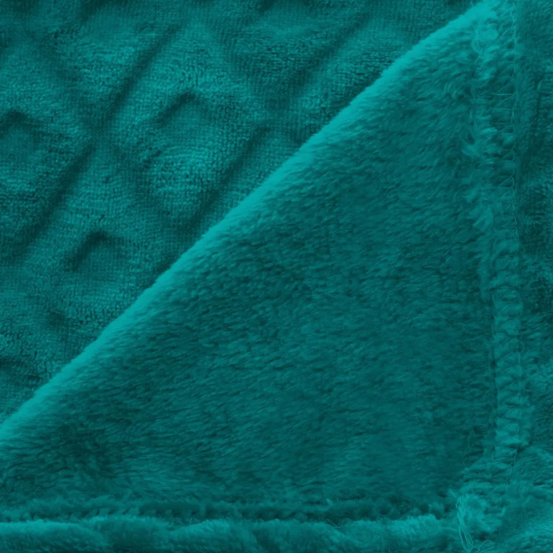 Plaid 3D LOSAN Bleu Canard 125x150