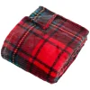 Plaid flanelle imprimé Brody 170x130cm - rouge