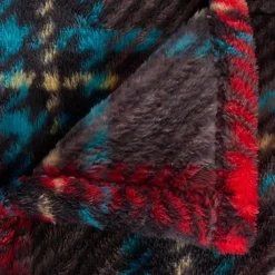 Plaid flanelle imprimé Brody 230x180cm - rouge