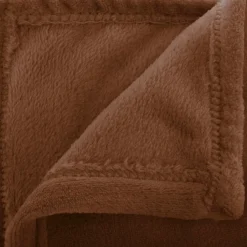 Plaid flanelle Ollis - marron tonka