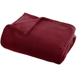 Plaid flanelle Ollis - rouge grenat