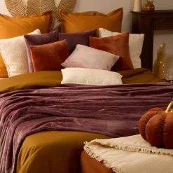 Plaid flanelle Ollis - violet clair