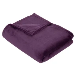 Plaid flanelle Ollis 130x180cm - Violet