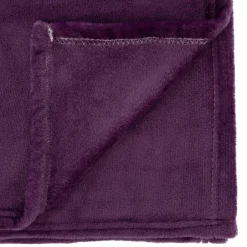 Plaid flanelle Ollis 130x180cm - Violet