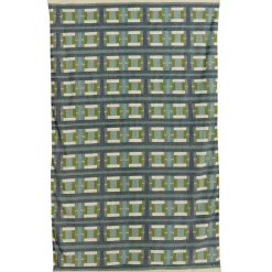 Plaid imprimé Taho Vert de gris 135 x 200