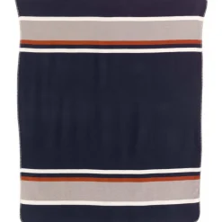 Plaid jacquard recyclé Gioia Marine 140 x 185