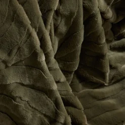 Plaid Jacquard550g/m² en Polyester 130 x 180 MATCHA Matcha