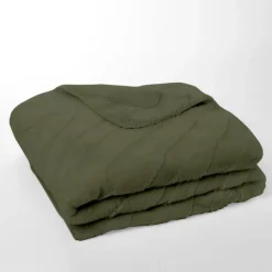 Plaid Jacquard550g/m² en Polyester 130 x 180 MATCHA Matcha