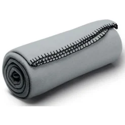 Plaid Polair en Polyester 220 x 240 BIEN AU CHAUD Acier