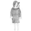 Plaid Poncho Enfant Capuche Ours