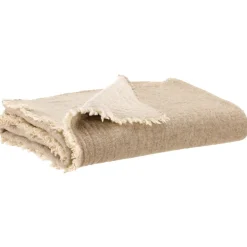 Plaid recyclé Bruna Naturel 130 x 180