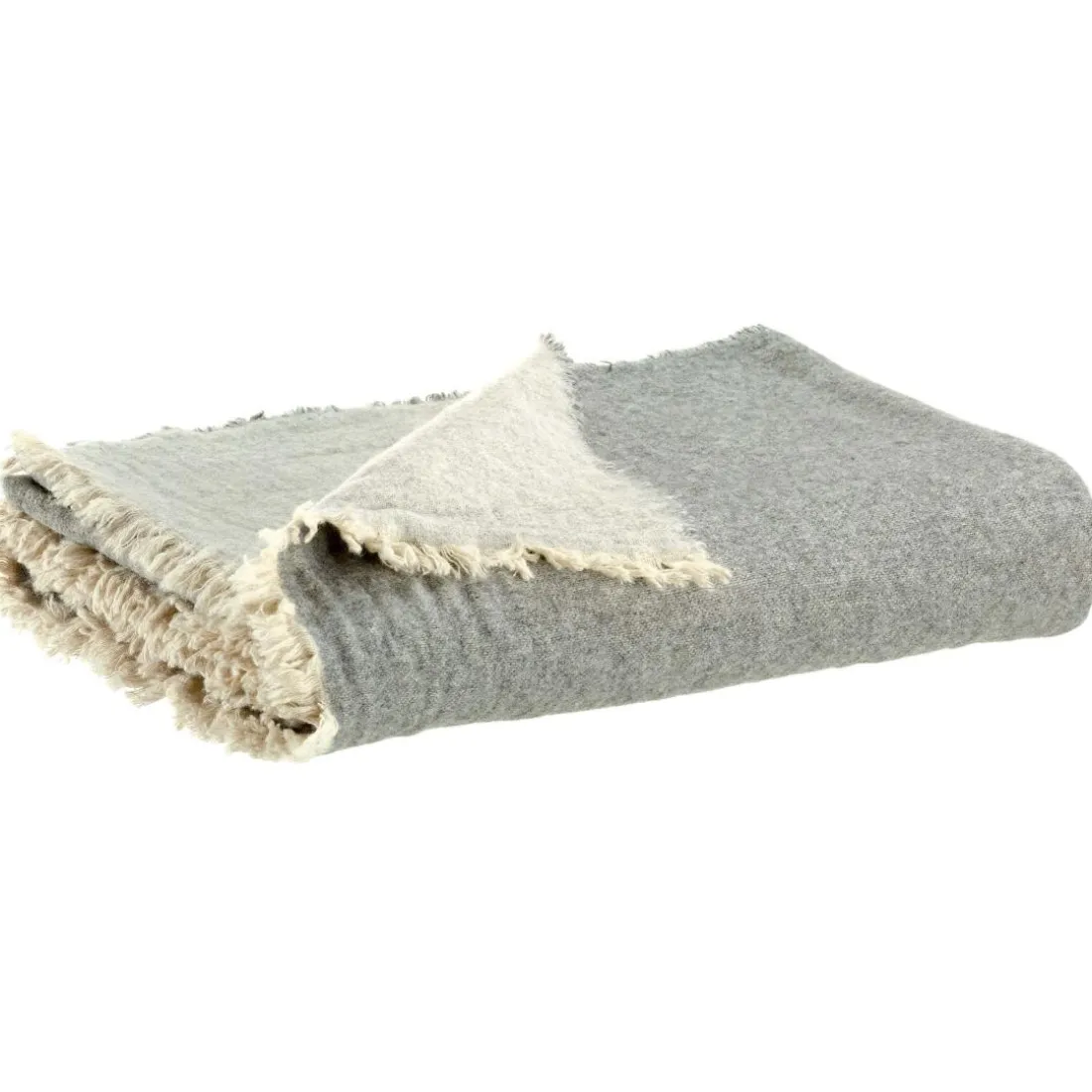 Plaid recyclé Bruna Perle 130 x 180