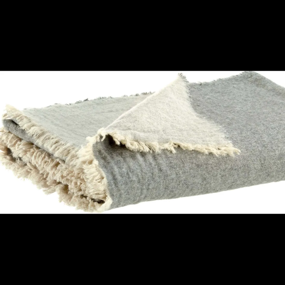 Plaid recyclé Bruna Perle 130 x 180