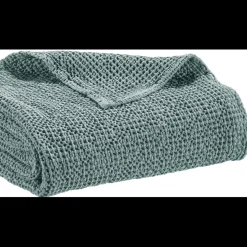 Plaid recyclé Maia Plomb 140 x 200